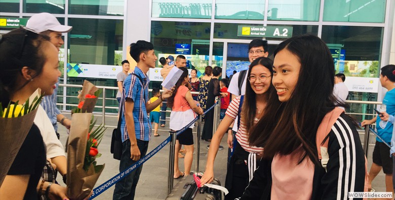 EFTP Volunteers Greeted at the Airport