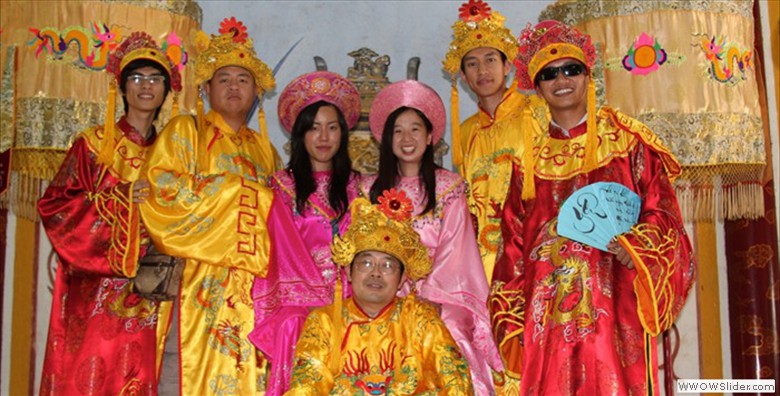 Volunteers in Imperial Costumes