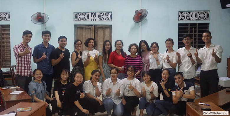 Volunteers with Students
